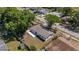 Aerial view of the home highlighting the backyard and the surrounding neighborhood at 324 Country Club Dr, Oldsmar, FL 34677