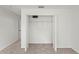 Open closet featuring white shelving and space, perfect for organizing clothes at 3437 Dragon View Ct, Valrico, FL 33594