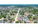 Panoramic aerial view of neighborhood showcasing lush tree coverage at 4519 5Th S Ave, St Petersburg, FL 33711