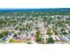 Wide aerial shot of the residential area featuring grid-patterned streets at 4519 5Th S Ave, St Petersburg, FL 33711