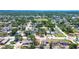 Expansive neighborhood aerial view with lush foliage and city skyline at 4519 5Th S Ave, St Petersburg, FL 33711