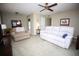Relaxing living room with carpet, a plush sofa, and ambient lighting at 7229 Northbridge Blvd, Tampa, FL 33615