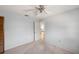 View of a bedroom showcasing a door and a closet at 9010 Bonnet Way, Weeki Wachee, FL 34613