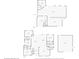 Detailed floor plan showcasing the layout of the two-story home and detached garage at 935 Chipaway Dr, Apollo Beach, FL 33572