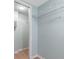 A view inside a walk-in closet at 9851 113Th St # 206, Seminole, FL 33772
