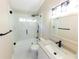Modern bathroom featuring a glass shower, sleek fixtures, and contemporary design at 10918 Lake Andover Blvd, Tampa, FL 33624