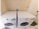 Modern laundry room with high-efficiency washer and dryer for convenient chores at 10918 Lake Andover Blvd, Tampa, FL 33624