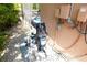 External pool equipment sits adjacent to the house and the pool at 10918 Lake Andover Blvd, Tampa, FL 33624
