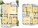 Detailed floor plan showcasing the layout of the first and second floors of the home at 114 W Plymouth St, Tampa, FL 33603
