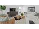 Bright and airy living room with stylish furnishings, modern decor, and ample seating at 114 W Plymouth St, Tampa, FL 33603