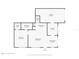 First floor layout featuring a kitchen, living room, bedroom, dining room, bathroom, garage, and closet at 11802 Foxrun Ln, Temple Terrace, FL 33617