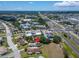 Aerial view of home near roadways, shopping, and local businesses in a developed community at 1349 New Bedford Dr # 6, Sun City Center, FL 33573