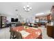 Open floorplan featuring dining area, kitchen, and a living area, great for a Gathering or hosting at 14884 Cromwell Dr, Clearwater, FL 33764