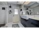 Modern bathroom features a vessel sink, walk-in shower, and stylish fixtures and hardware at 17519 Drake Ct, Lutz, FL 33559