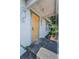 Inviting front entrance with seahorse accents creates a whimsical welcome at 2001 29Th N Ave, St Petersburg, FL 33713