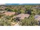Expansive home featuring a screened lanai, a lush yard, and a tranquil wooded backdrop at 20632 Broadwater Dr, Land O Lakes, FL 34638