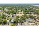 Breathtaking aerial view of a peaceful neighborhood with tree-lined streets, homes, and a serene coastal backdrop at 2322 21St S St, St Petersburg, FL 33712