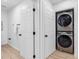 Convenient laundry area boasts a stacked washer and dryer set at 2322 21St S St, St Petersburg, FL 33712