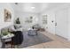 Cozy living room boasts neutral decor, lots of natural light, and modern finishes at 2322 21St S St, St Petersburg, FL 33712