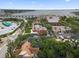 Beautiful aerial view showcases the historic architecture with a manicured lawn and tree lined streets at 337 S Plant Ave, Tampa, FL 33606