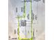 Detailed property survey showing lot dimensions, boundaries, and the location of the two-story residential building at 3911 6Th W Ave, Palmetto, FL 34221