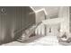 Modern lobby with staircase, elegant lighting, sleek flooring and contemporary decor at 411 E Shore Drive # 214, Clearwater Beach, FL 33767