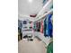 Spacious walk-in closet with built-in shelving for storage and organization at 495 Palmdale Dr, Oldsmar, FL 34677