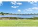 Beautiful lake view, with green grass and reeds near the shore at 5814 Silver Sun Dr, Apollo Beach, FL 33572