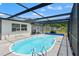 Screened-in pool area offers a refreshing outdoor space with privacy and shade at 6424 Ponder Dr, Port Richey, FL 34668