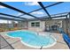 Enjoy the refreshing, screened-in pool perfect for outdoor relaxation and entertaining friends at 6424 Ponder Dr, Port Richey, FL 34668