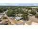 Aerial shot of a property with a charming backyard and convenient access to surrounding amenities at 7494 7Th N St, St Petersburg, FL 33702