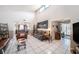 Bright living room with views into the dining area at 10106 Springtree Ct, Tampa, FL 33615