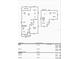 Floor plan with dimensions for the first and second floors showing layout of rooms at 1432 Gopher Loop, Tarpon Springs, FL 34689