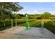 Outdoor bicycle station providing bike repair pumps and stations, plus bike parking at 14702 Dartmoor Ln, Tampa, FL 33624