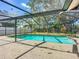 Backyard swimming pool with screened enclosure at 1623 Carter Oaks Dr, Valrico, FL 33596
