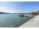 A peaceful water view from a renovated private dock and boat slip at 2140 Dolphin S Blvd, St Petersburg, FL 33707