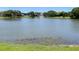 Community pond with water fountain in a picturesque setting at 2643 Pine Ridge S Way # A1, Palm Harbor, FL 34684