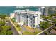 High angle view of condos and landscaping with waterfront views at 30 Turner St # 802, Clearwater, FL 33756