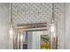 Bathroom with decorative lighting and a decorative framed mirror at 3111 W De Leon St # 8, Tampa, FL 33609