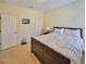 Bedroom featuring a bed, TV and a closet providing ample space at 3315 Granite Ridge Loop, Land O Lakes, FL 34638