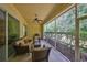 Patio with outdoor furniture and nice views for outdoor dining at 3315 Granite Ridge Loop, Land O Lakes, FL 34638