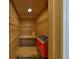 Relaxing sauna with wooden benches and heater at 4910 W Mcelroy Ave # 6, Tampa, FL 33611