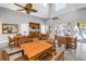 Community clubhouse features tables and chairs, kitchen area, and access to the pool at 6011 Bahia Del Mar Blvd # 158, St Petersburg, FL 33715