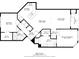 Detailed floor plan showcasing the layout of the house, including rooms, dimensions, and features at 6011 Bahia Del Mar Blvd # 158, St Petersburg, FL 33715