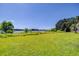 Expansive grassy backyard bordering a tranquil lake, creating a peaceful and scenic outdoor space at 709 Sportsman Park Dr, Seffner, FL 33584