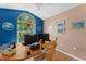 Bright office with large window and charming decor; perfect for working from home at 7235 Sharpsburg Blvd, New Port Richey, FL 34653