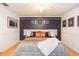 Bedroom featuring soft lighting, a ceiling fan, and a sliding glass door at 7903 Heather Ct, Tampa, FL 33634