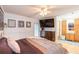Primary bedroom featuring recessed lighting, a ceiling fan, and a wooden dresser at 7903 Heather Ct, Tampa, FL 33634