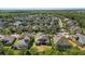 Aerial view of the neighborhood, showcasing the community's layout and lush landscaping at 7911 Hampton Lake Dr, Tampa, FL 33647