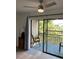 Inviting screened balcony with serene water view, perfect for relaxation at 7951 58Th N Ave # 308, St Petersburg, FL 33709
